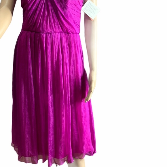 Watters  Silk Fuchsia Dress size 10 - Picture 3 of 8